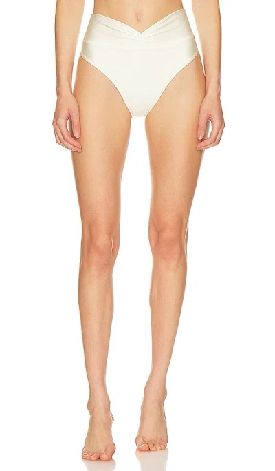 Shop Shani Shemer Claire Bikini Bottom In White