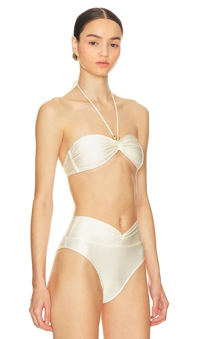 Shop Shani Shemer Ella Bikini Top In White
