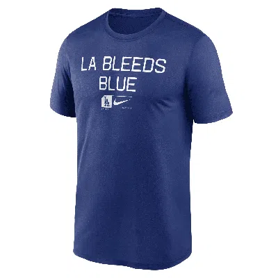 Shop Nike Los Angeles Dodgers Baseball Phrase Legend  Men's Dri-fit Mlb T-shirt In Blue