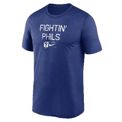 Shop Nike Philadelphia Phillies Baseball Phrase Legend  Men's Dri-fit Mlb T-shirt In Blue
