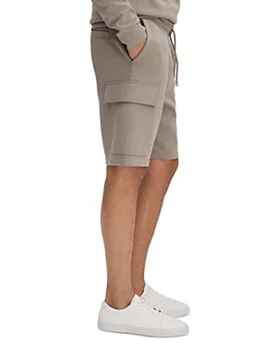 Shop Reiss Oliver Drawstring Cargo Shorts In Taupe