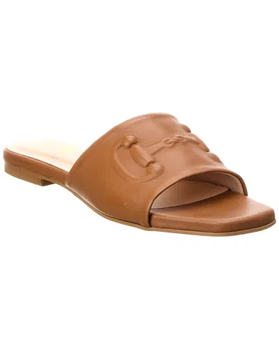 Shop M By Bruno Magli Nilla Leather Sandal In Brown