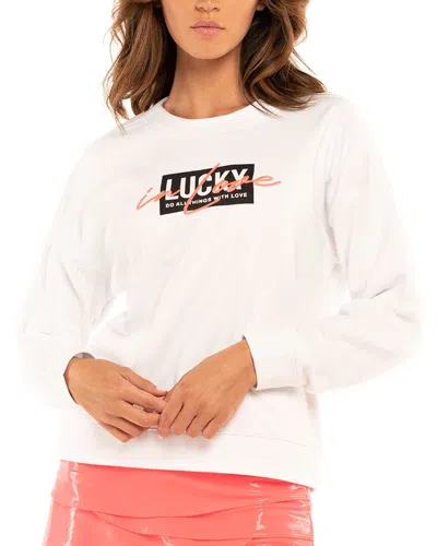 Shop Lucky In Love Pullover