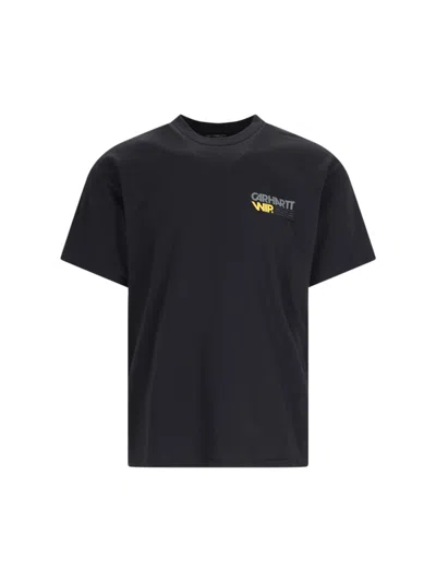 Shop Carhartt 'contact Sheet' T-shirt In Black  