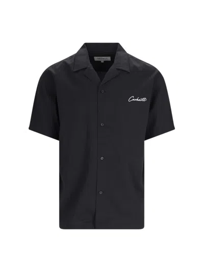 Shop Carhartt 'delray' Shirt In Black  