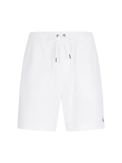 Shop Polo Ralph Lauren Terry Shorts In White