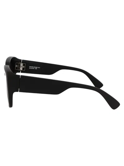 Shop Mykita Sunglasses In 365 Ma1 Pitch Black/black Havana Coolgrey Solid