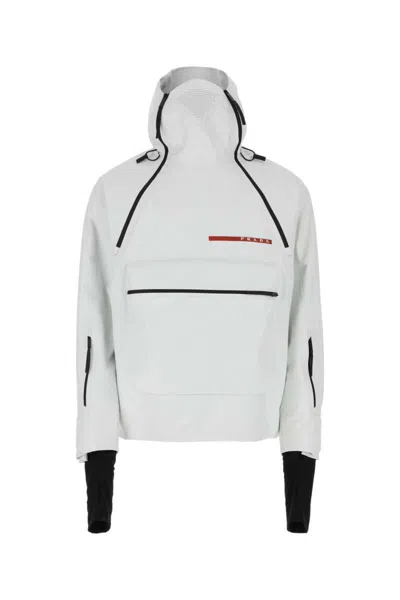 Prada White Polyester Ski Jacket In White