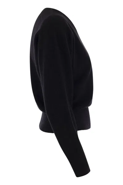 Shop Vanisé Francy - Cashmere V-neck Sweater In Black