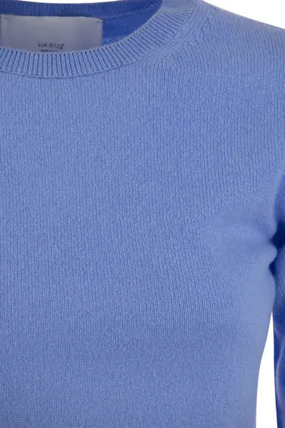Shop Vanisé Letitia - Cashmere Crew-neck Knitwear In Blue