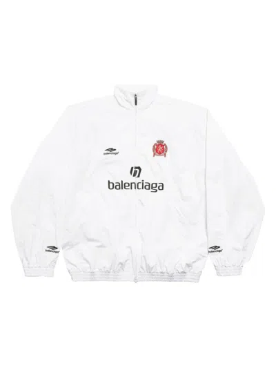 Shop Balenciaga Men's Tokyo Soccer Tracksuit Jacket In White