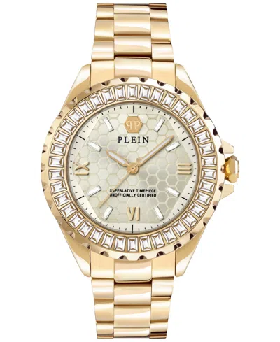 Shop Philipp Plein Women's Heaven Gold Ion Plated Stainless Steel Bracelet Watch 38mm