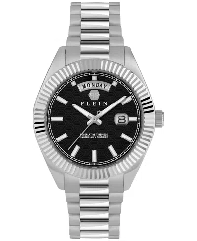 Shop Philipp Plein Men's Date Superlative Stainless Steel Bracelet Watch 42mm