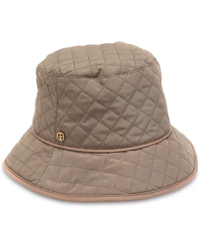 Shop Giani Bernini Women's Quilted Rain Bucket Hat In Camel