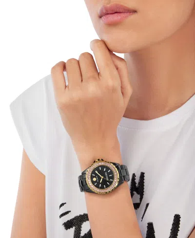 Shop Philipp Plein Women's Heaven Black Ceramic Bracelet Watch 38mm