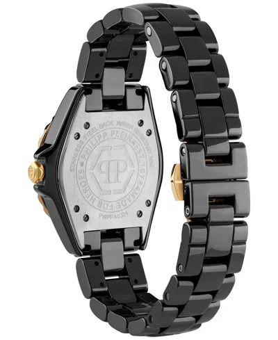 Shop Philipp Plein Women's Heaven Black Ceramic Bracelet Watch 38mm