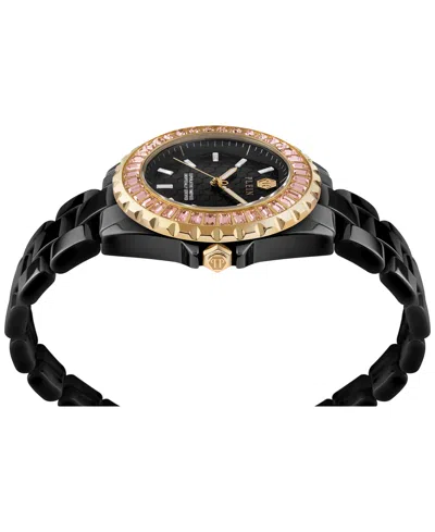 Shop Philipp Plein Women's Heaven Black Ceramic Bracelet Watch 38mm