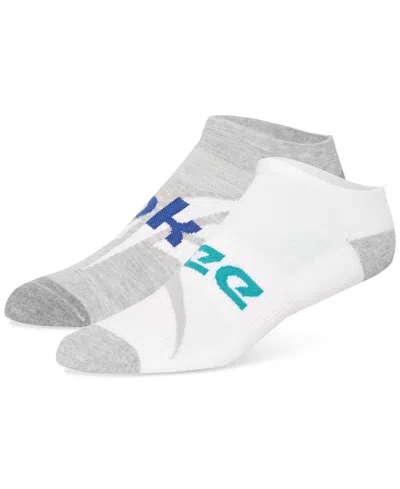 Shop Reebok Men's Select Terry Low-cut Running Socks, Pack Of 2 In White
