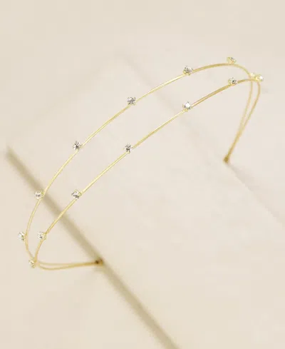 Shop Ettika Delicate Crystal Dotted Gold-tone Headband