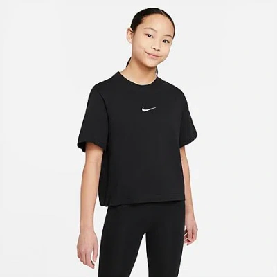 Shop Nike Girls' Sportswear Essential Boxy T-shirt In Multi