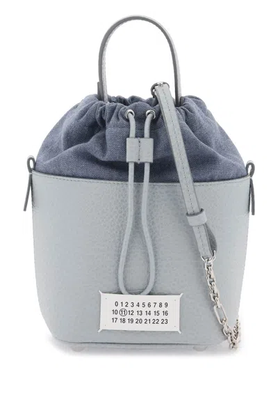Shop Maison Margiela 5ac Bucket Bag In Light Blue