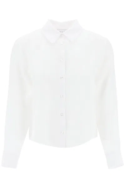 Shop Mvp Wardrobe St Raphael Linen Shirt For Men In White
