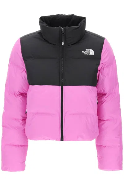 Shop The North Face Saikuru Short Puffer In Micro Ripstop In Mixed Colours