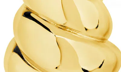 Sterling Forever Bobine Statement Earrings In 14k Gold Plated In Gold