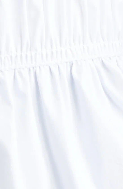 Shop Veronica Beard Evra Sleeveless Smock Waist Peplum Top In White
