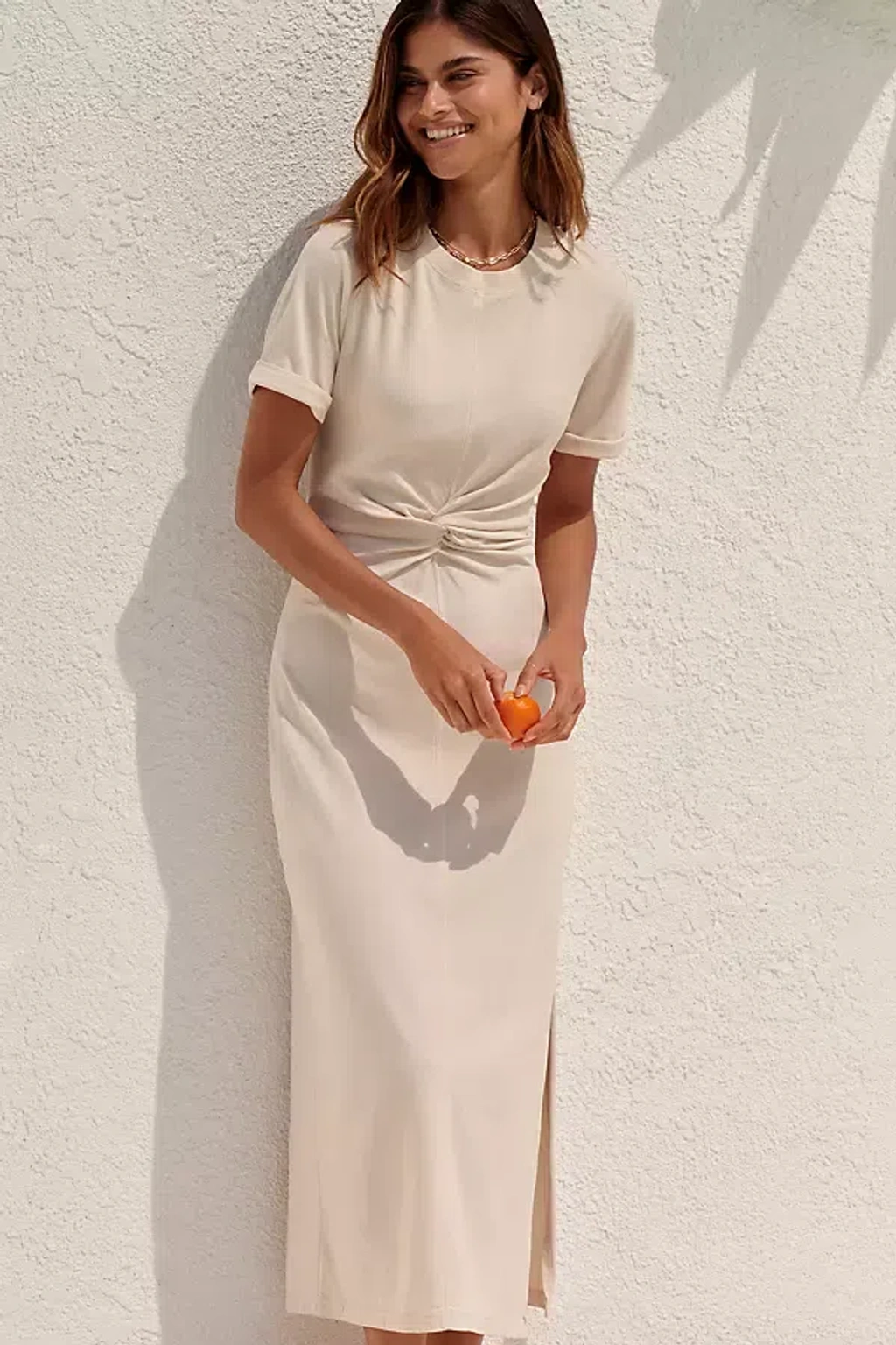 L*space Drew Midi Dress In Beige | ModeSens