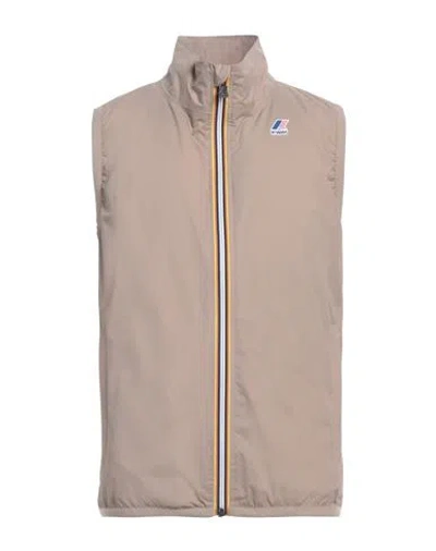 Shop K-way Man Jacket Dove Grey Size Xxl Polyamide