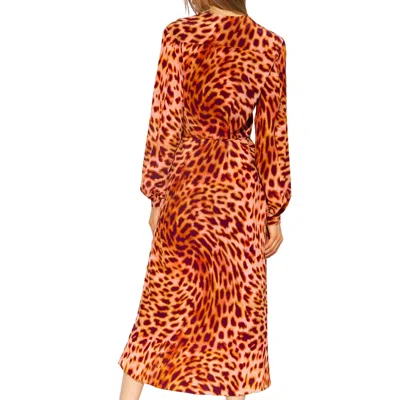 Shop Stella Mccartney Silk Midi Dress In 粉色的