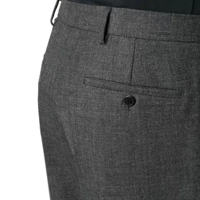Prada Virgin Wool Pants In 灰色的
