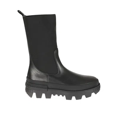 Moncler Neue Chelsea High Ankle Boots In Black