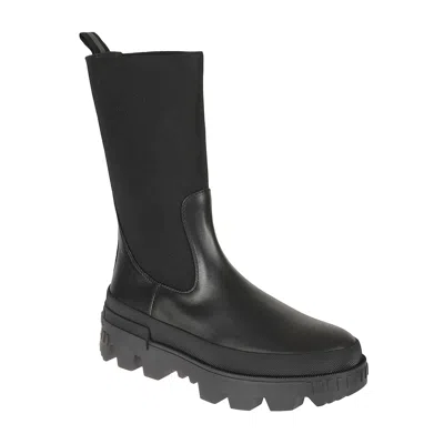 Moncler Neue Chelsea High Ankle Boots In Black