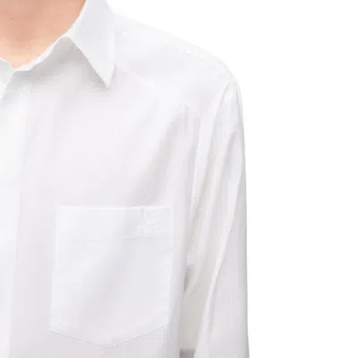 Shop Loewe Asymmetric Shirt In 白色的