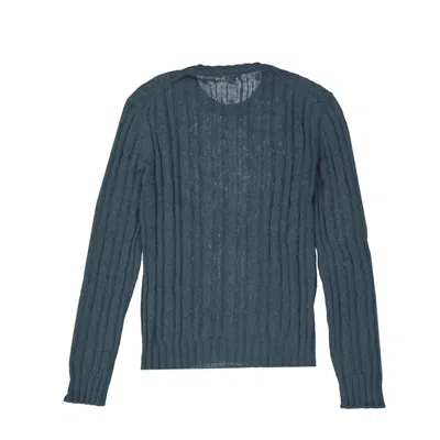 Shop Gucci Cable Knit Sweater In 绿色的