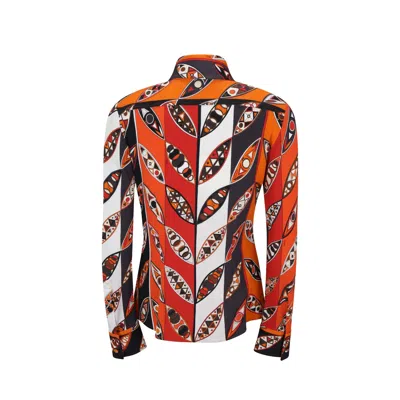 Shop Emilio Pucci Printed Shirt In Orange