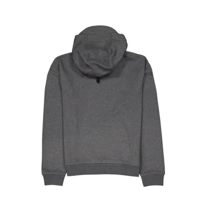 Shop Dior Logo Hooded Sweatshirt In Gray