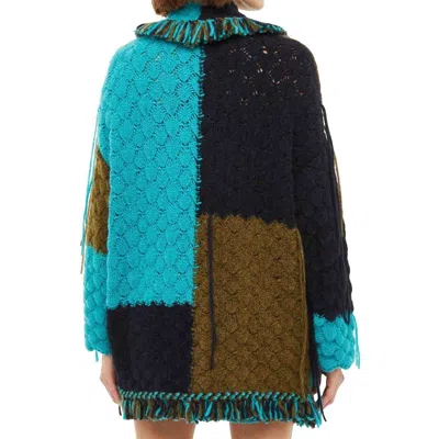 Alanui Patchwk Cardigan In 黑色的
