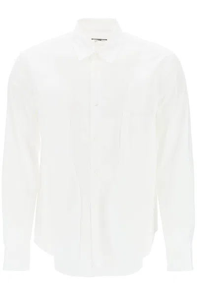 Shop Comme Des Garçons Homme Deux Asymmetric Panelled Shirt In White