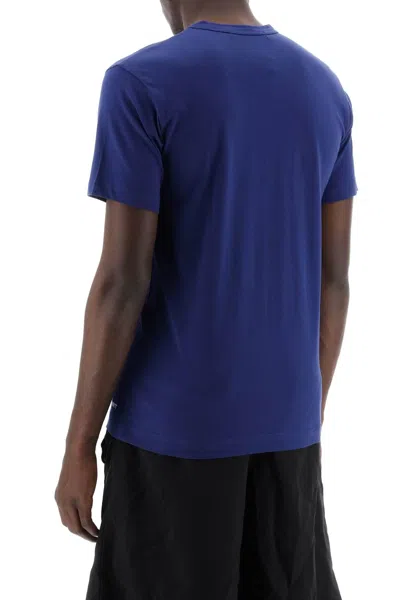 Shop Comme Des Garçons Shirt Logo Print T-shirt In Blue