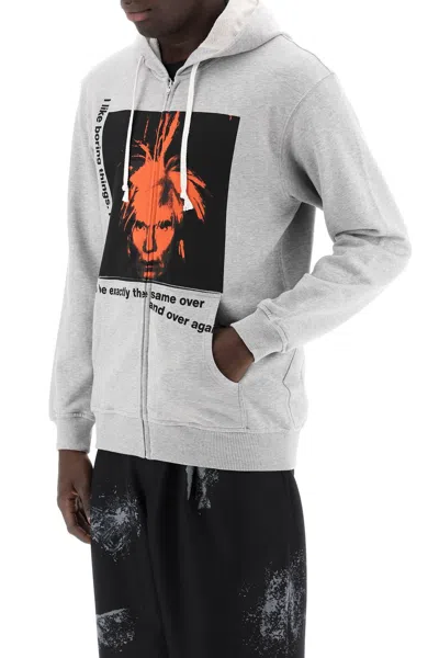 Shop Comme Des Garçons Shirt Hooded Sweatshirt With In Grey