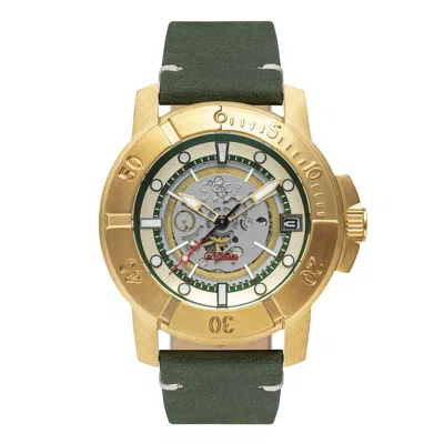 Shop Cccp Men's Gorshkov 43mm Automatic Watch In Green