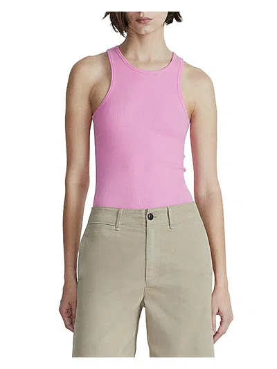 Shop Rag & Bone Womens Ribbed Tank Pullover Top In Pink