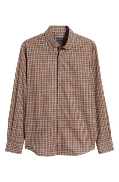 Shop Scott Barber Plaid Button-up Shirt In Ochre