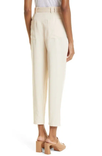 Shop Ted Baker Ninette Tapered Ankle Trousers In Ivory