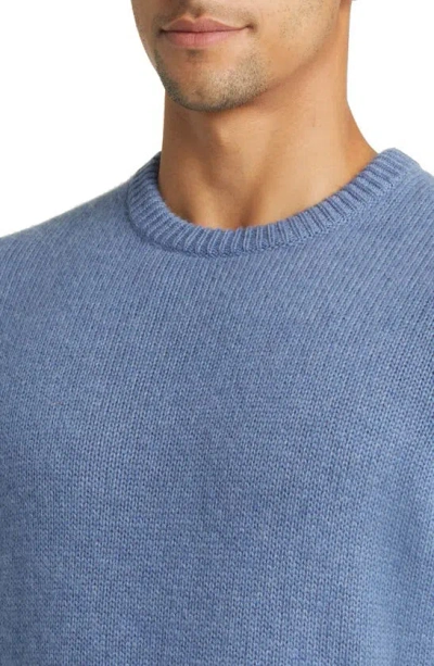 Shop Scott Barber Cashmere & Cotton Crewneck Sweater In Dusk