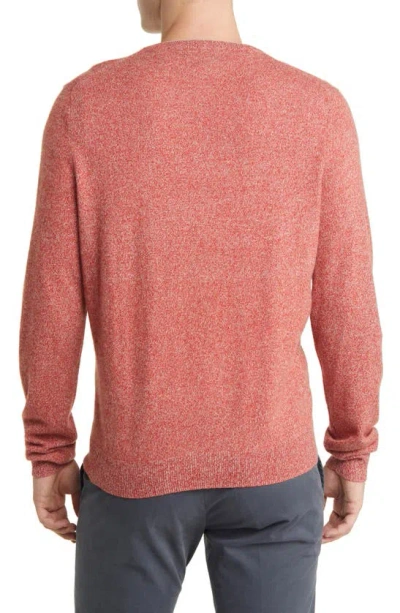 Shop Scott Barber V-neck Cashmere Sweater In Brick