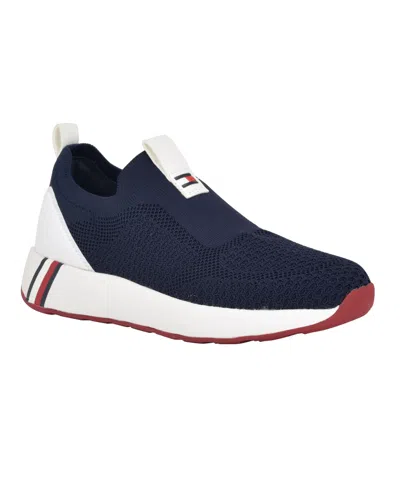 Shop Tommy Hilfiger Women's Aminaz Casual Slip-on Sneakers In Red,white